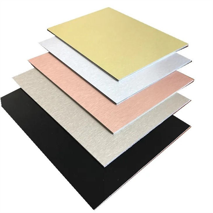 Fireproof Wallpaper Aluminum Building Materials Brushed Aluminum Composite Panel